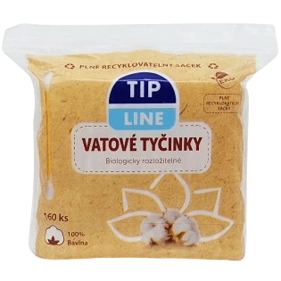 Vatové tyčinky PA 160ks EKO