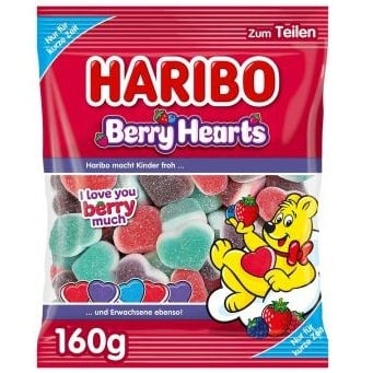 Haribo DE Bery Hearts 160g