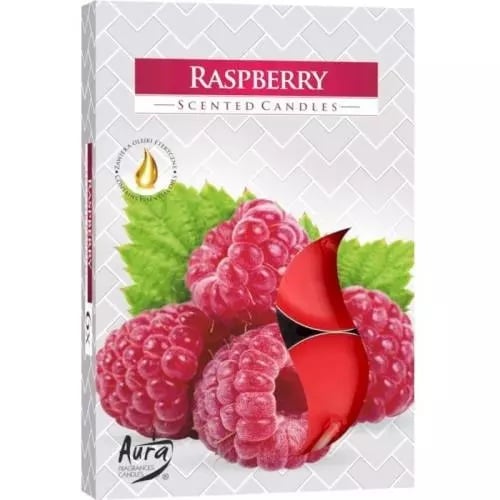 Bispol čajové svíčky 6ks Raspberry