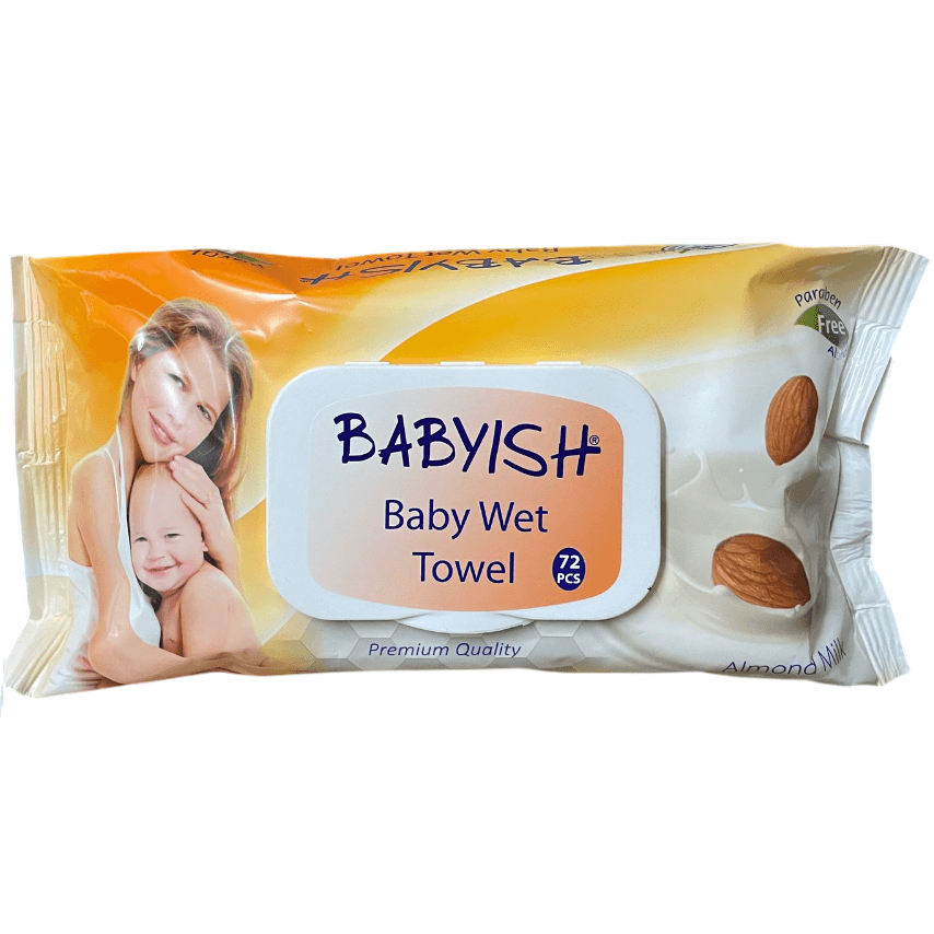 Ubrousky BABYISH 72ks Almond Milk
