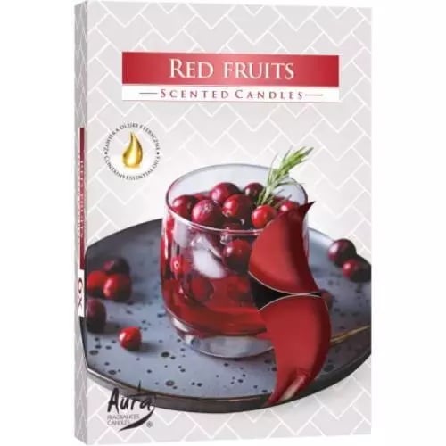 Bispol čajové svíčky 6ks Red Fruits