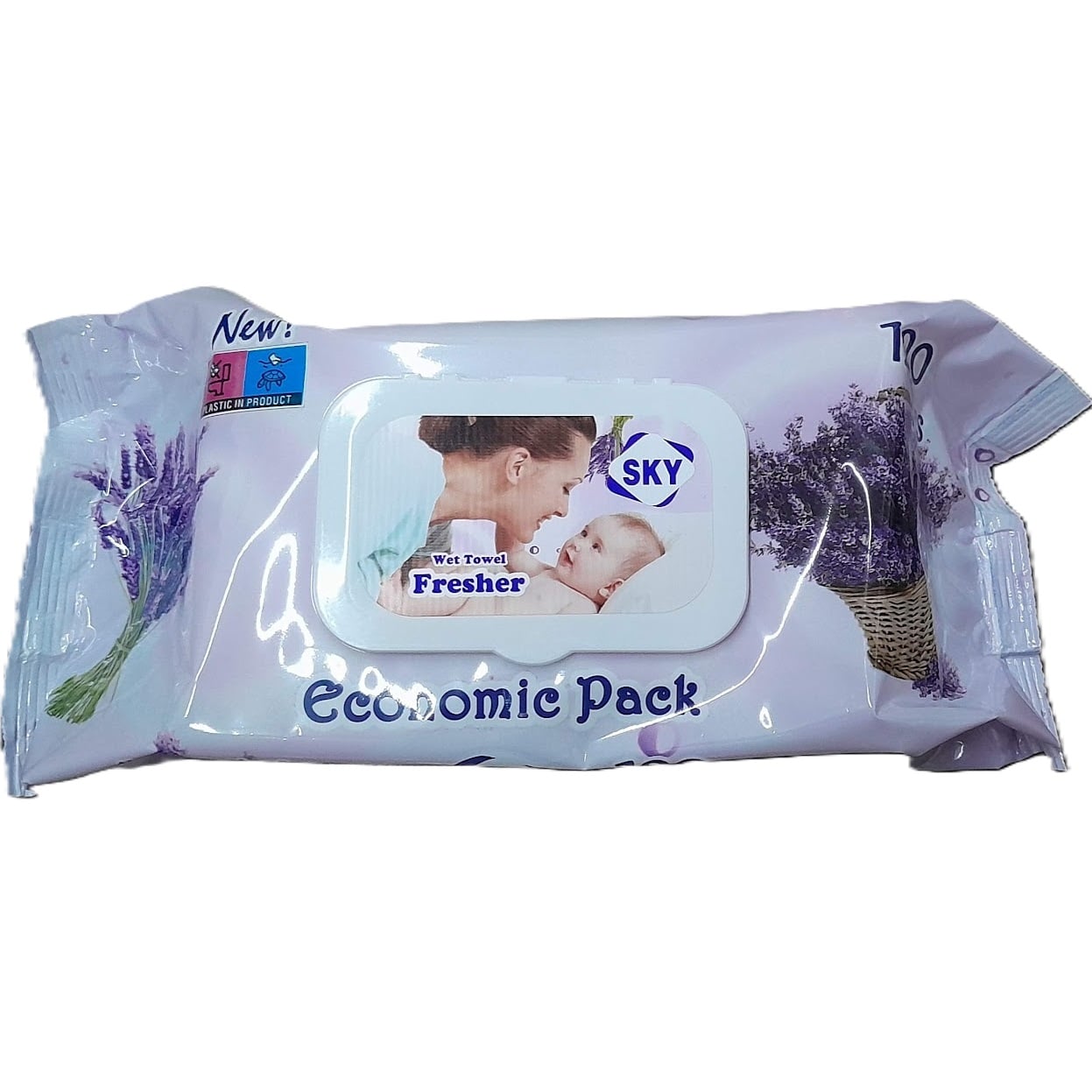 Vlhčené ubrousky SKY 120ks Lavender