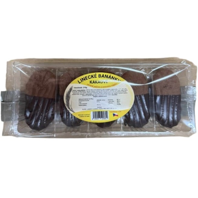Glanisky linecké banánky kakaové 210g