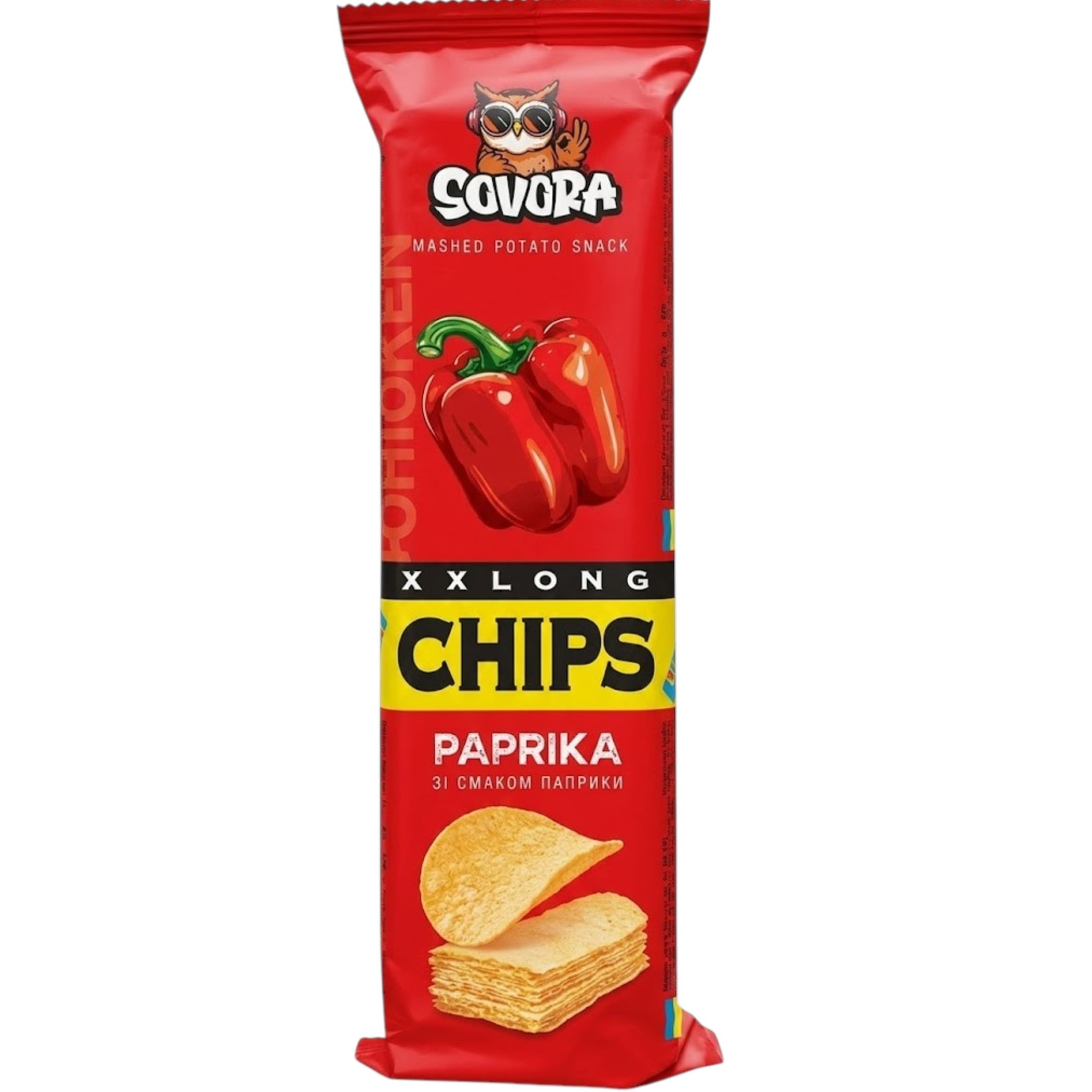 SOVORA XX Long Chips 70g Paprika