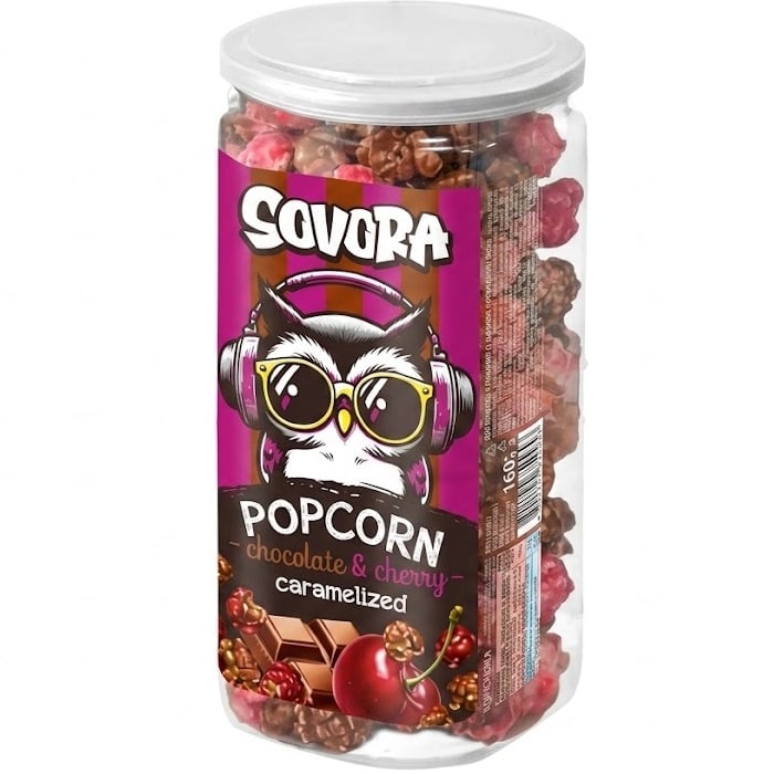 SOVORA Popcorn 160g Chocolate & Cherry