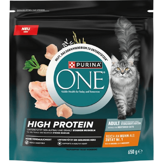 Purina One pro kočky 650g High Protein