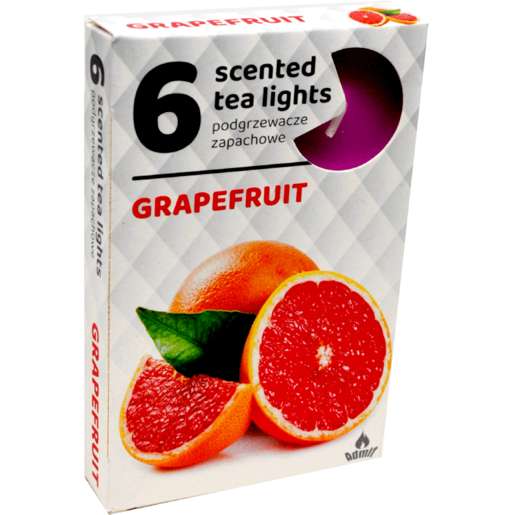 Admit Tea lights 6ks Grapefruit