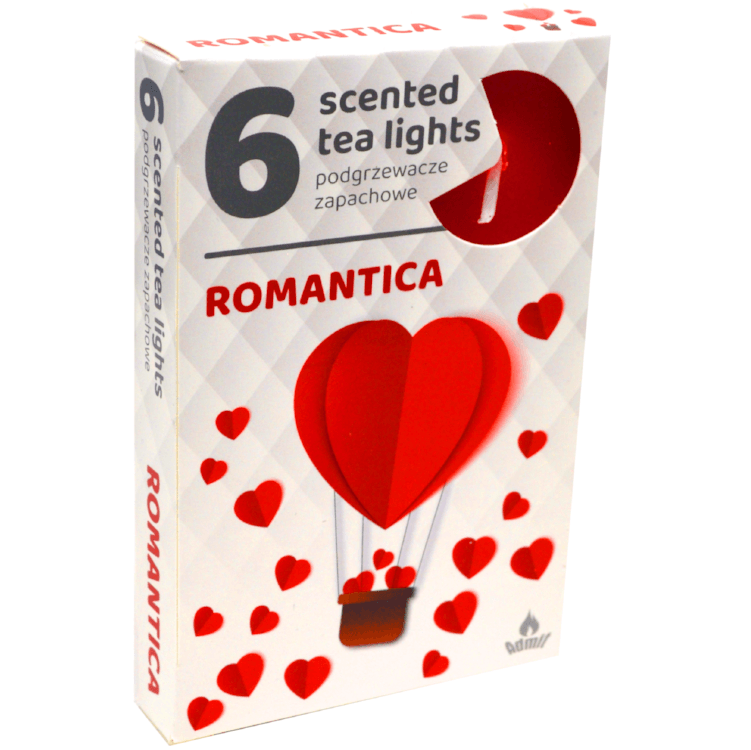 Admit Tea lights 6ks Romantica