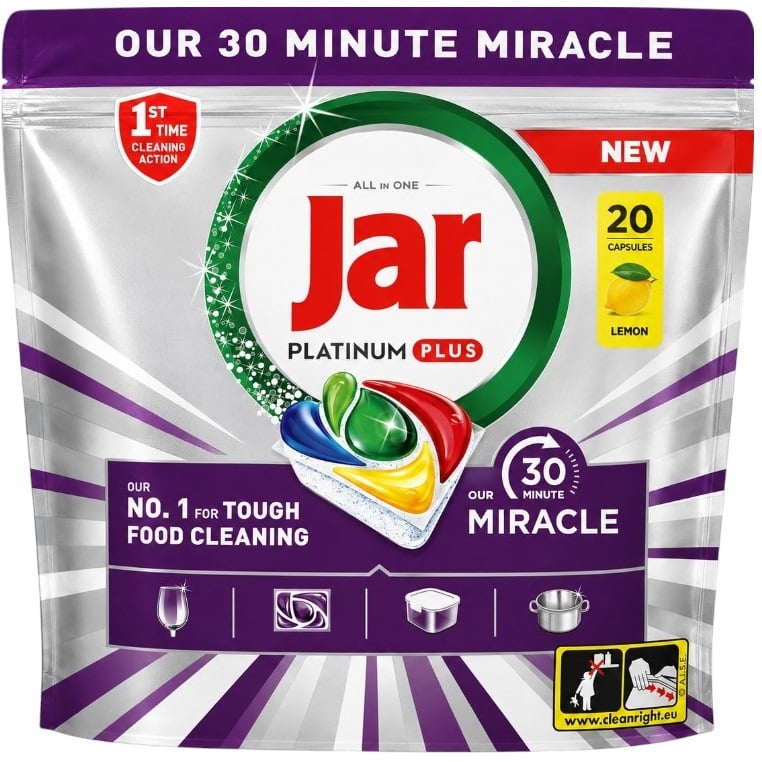 Jar kapsle do myčky 20ks Lemon