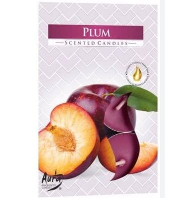 Bispol čajové svíčky 6ks Plum