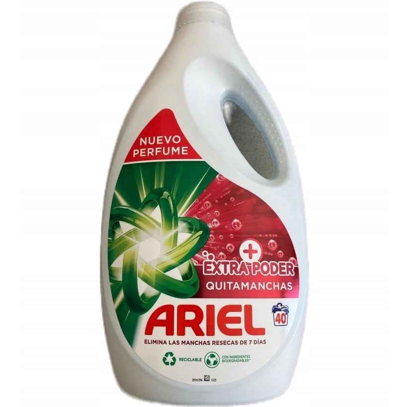 Ariel Gel 2L Extra Poder Quitamanchas 40PD