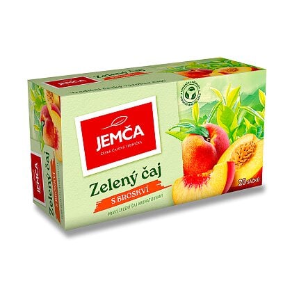 Jemča Zelený čaj Broskev 30g