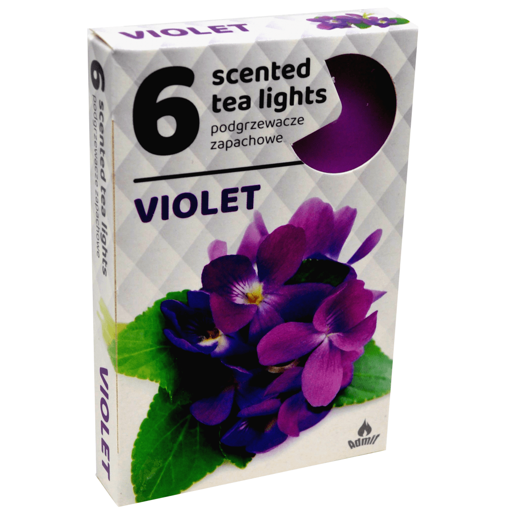 Admit Tea lights 6ks Violet