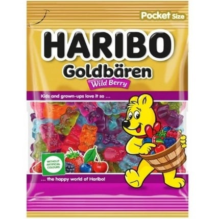 Haribo 80g Wild Berry Goldbaren