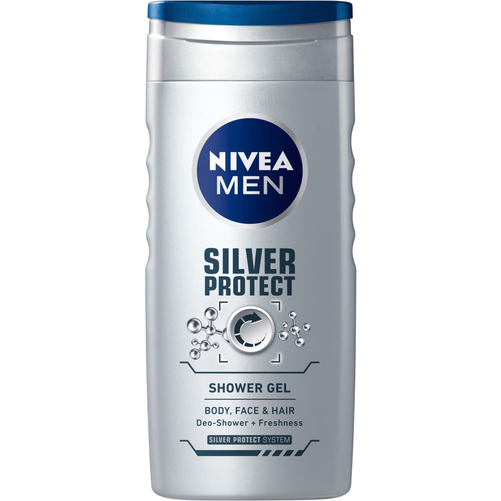 Nivea SG 250ml M Silver Protect