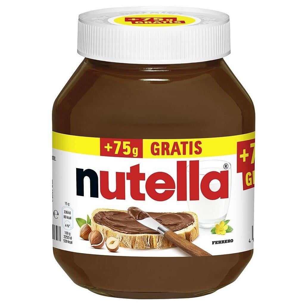 Nutella 750g + 75g