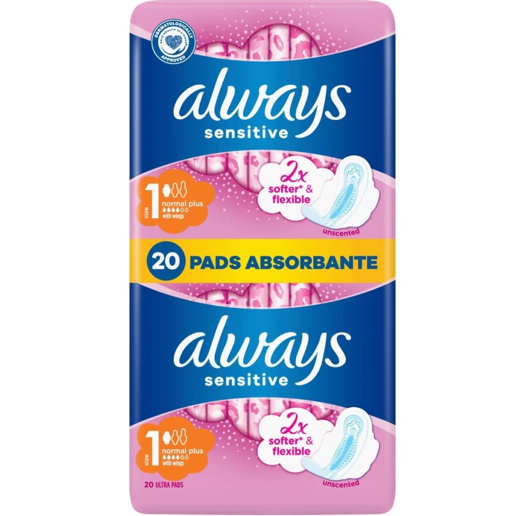 Vložky ALWAYS DUO Ultra Sensitive Normal 20ks (12)