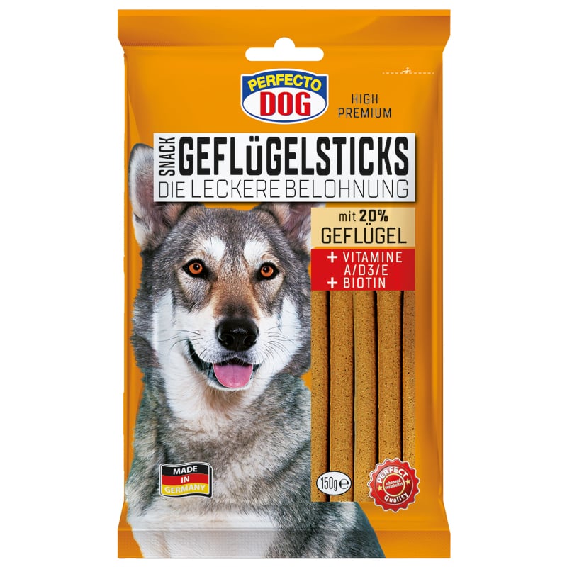 Perfecto Dog Tyčinky Geflügel 150g