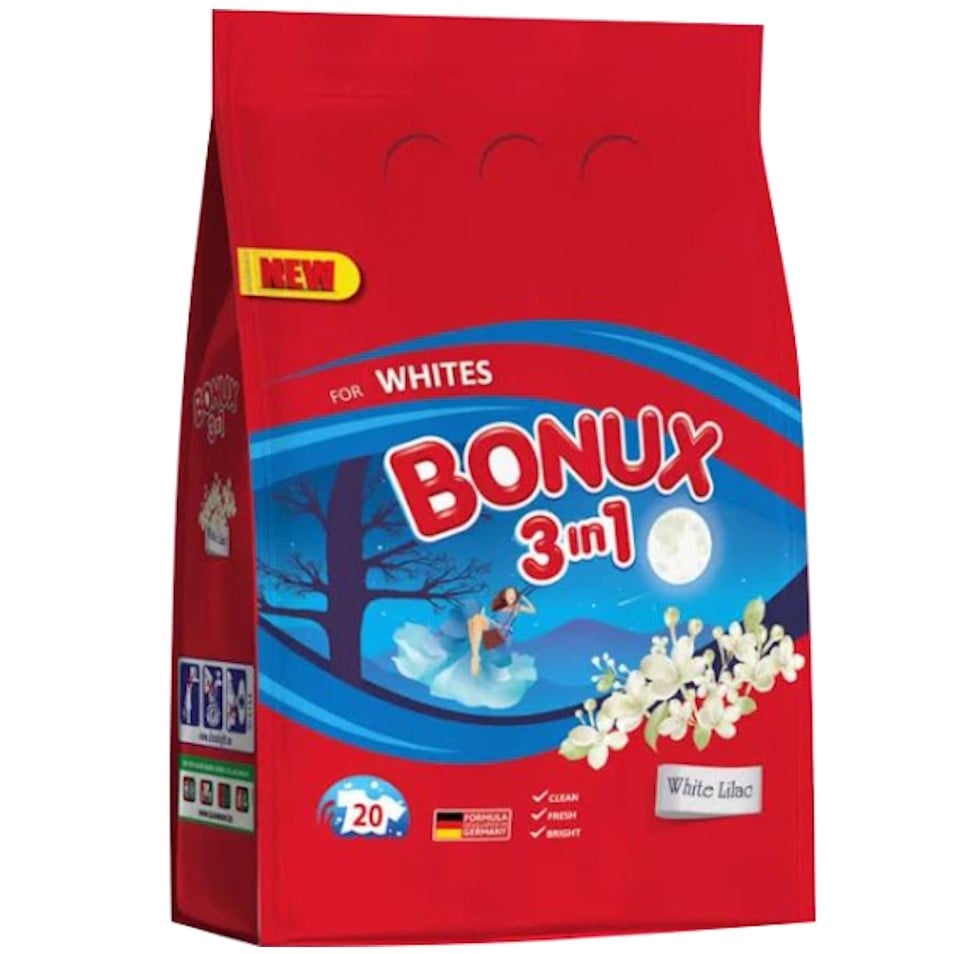Bonux prášek 1,5kg White Lilac