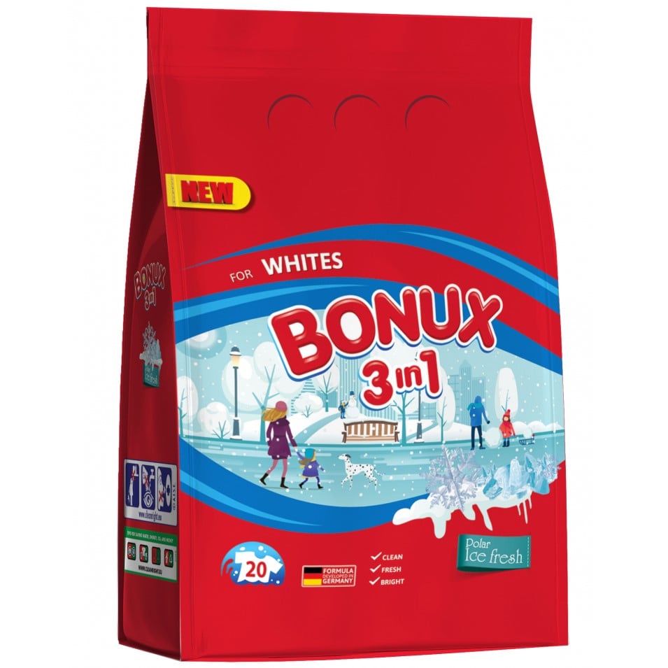 Bonux prášek 1,5kg White Polar Ice Fresh