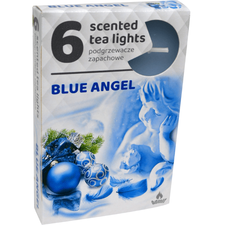 Admit Tea lights 6ks Blue Angel