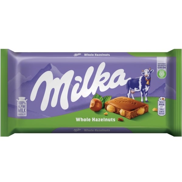 Milka Whole Hazelnut 100g