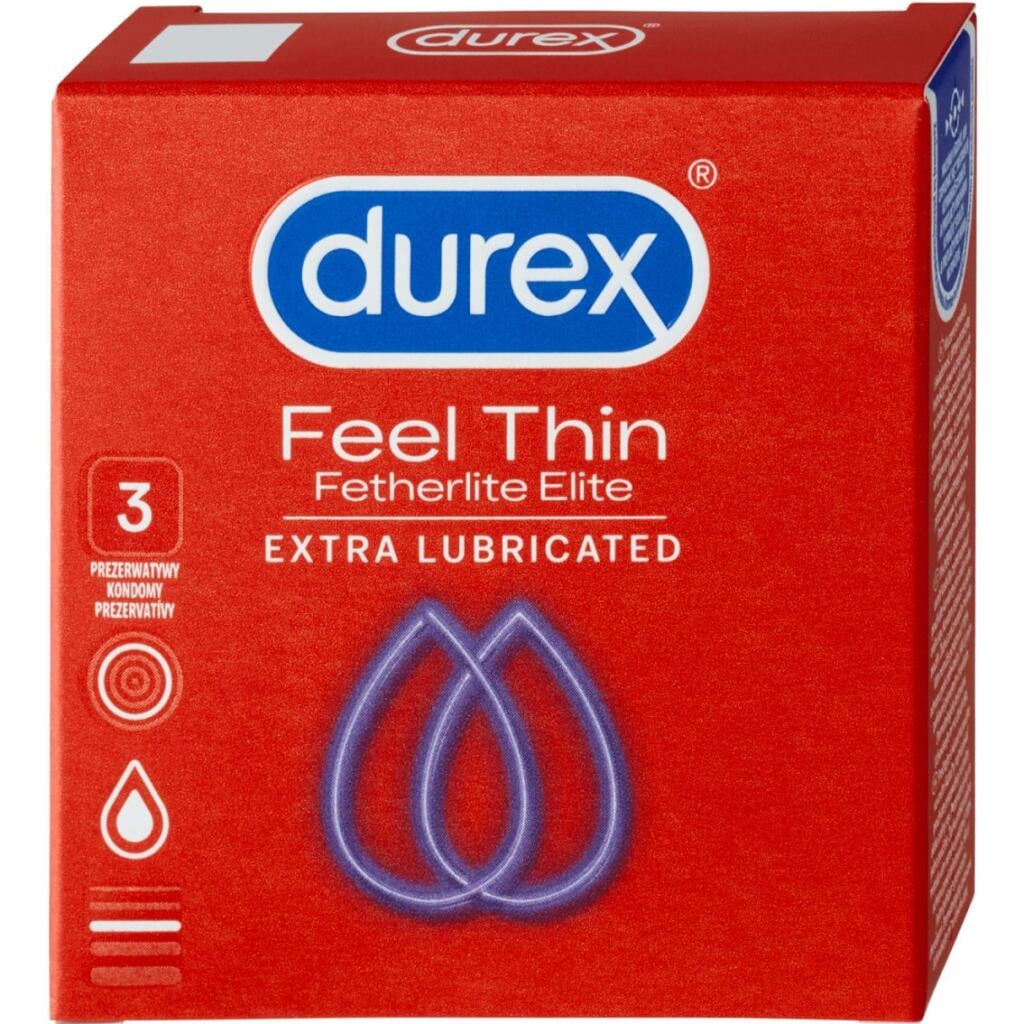 DUREX 3ks Feel Thin Extra Lubricated