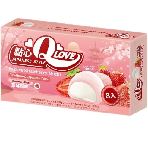 Mochi QLove 80g Sakura Strawberry