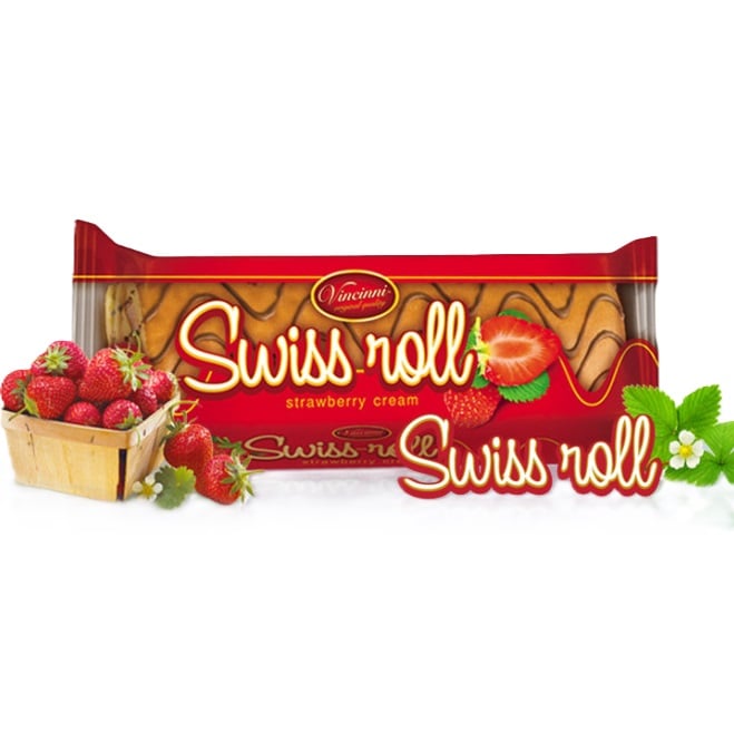 Vincinni Swiss Roll 150g Strawberry