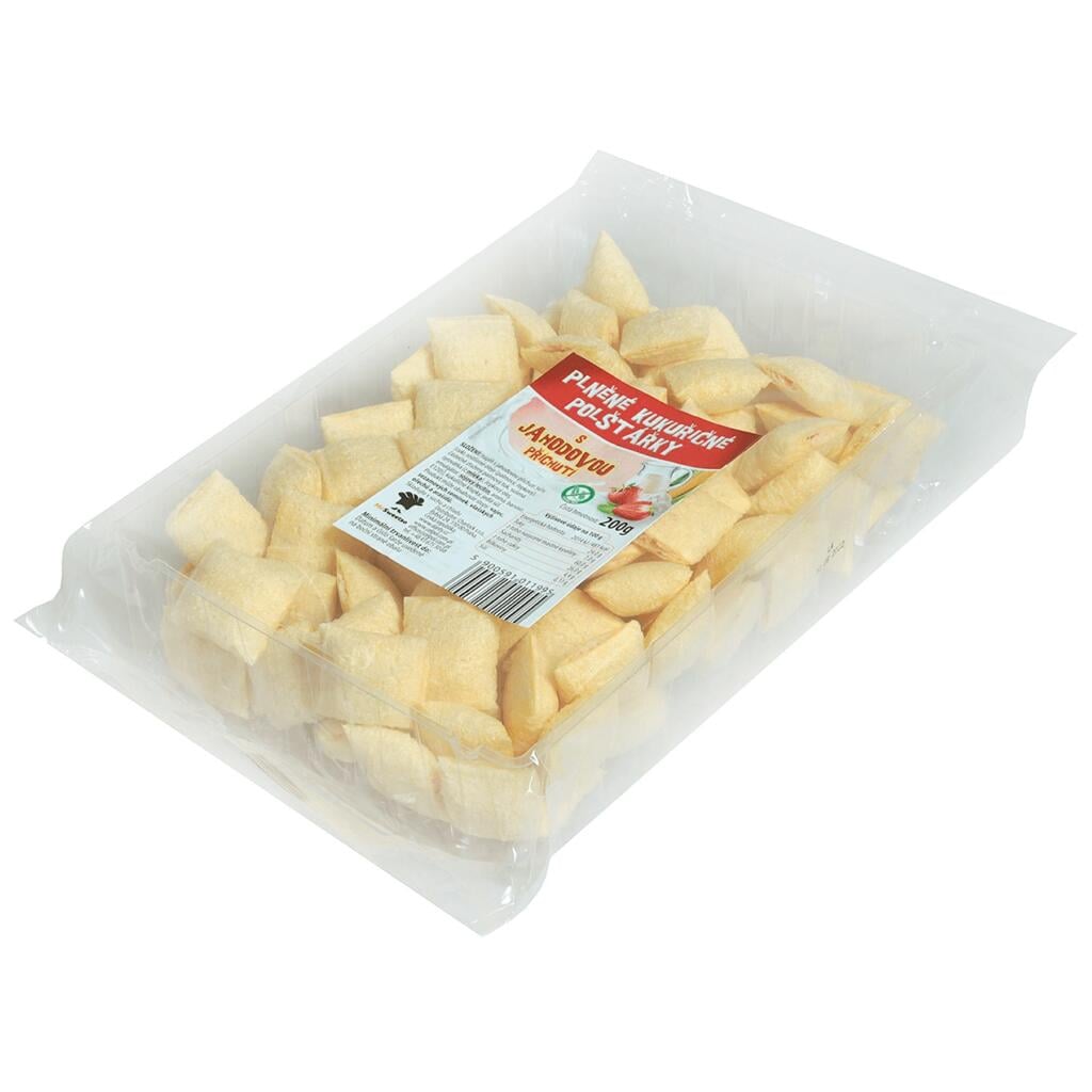 Kukuřičné polštářky 200g Jahodové