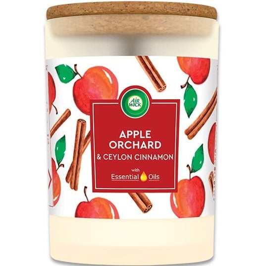 Air Wick svíčka 185g Apple Orchard & Cinnamon