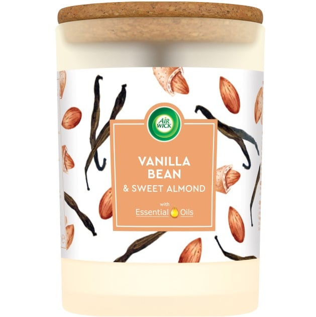 Air Wick svíčka 185g Vanilla Bean & Sweet Almonds