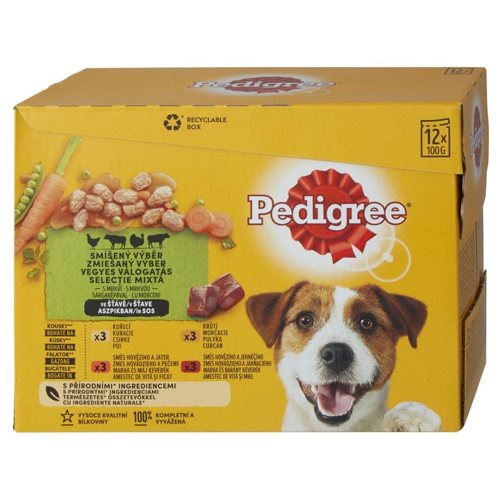 Pedigree 12x100g Mixovaný výběr ve štávě