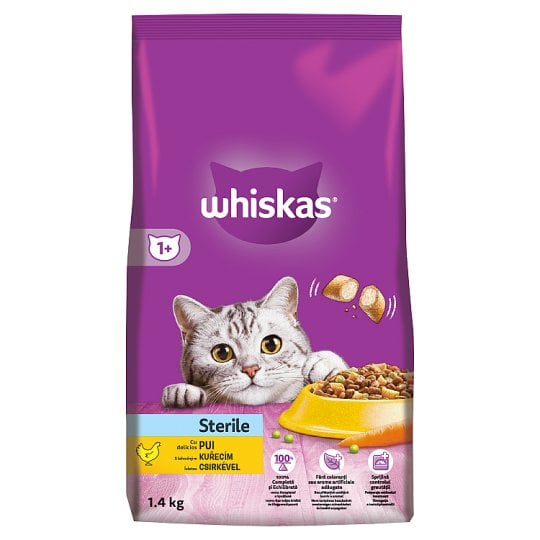 Whiskas granule 1,4kg Sterile s kuřecím