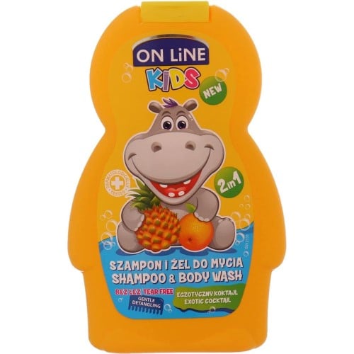 Dětský šampon ONLINE 250ml Exotic Cocktail 2in1
