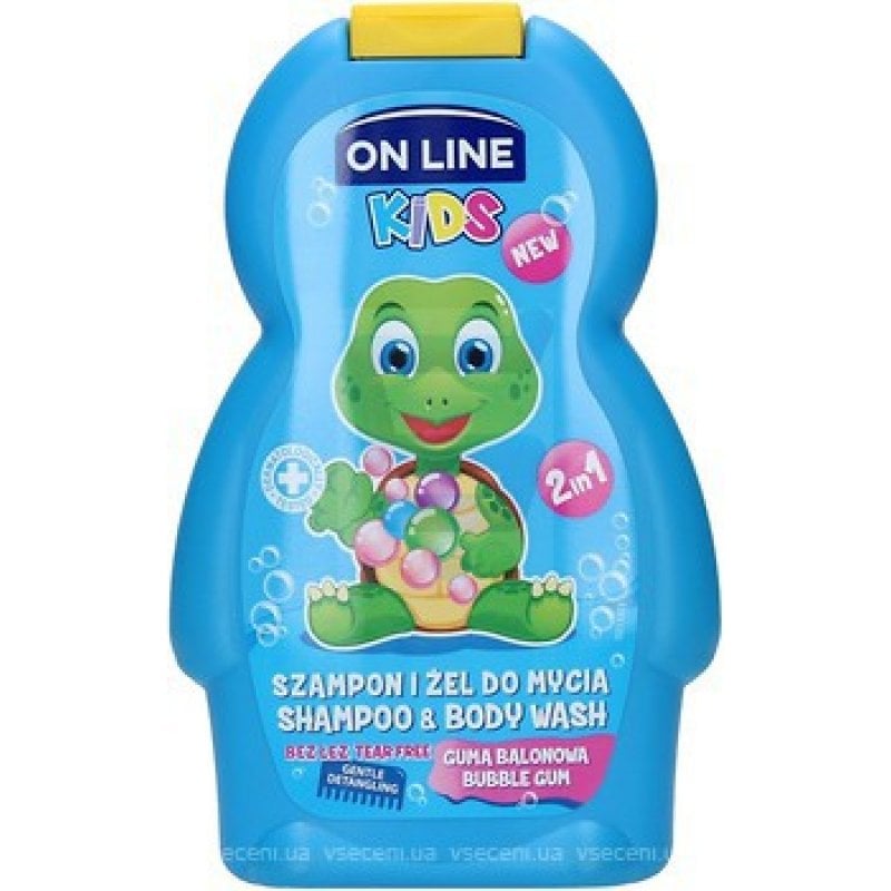 Dětský šampon ONLINE 250ml Bubble Gum