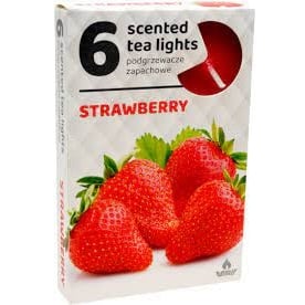 Admit Tea lights 6ks Strawberry