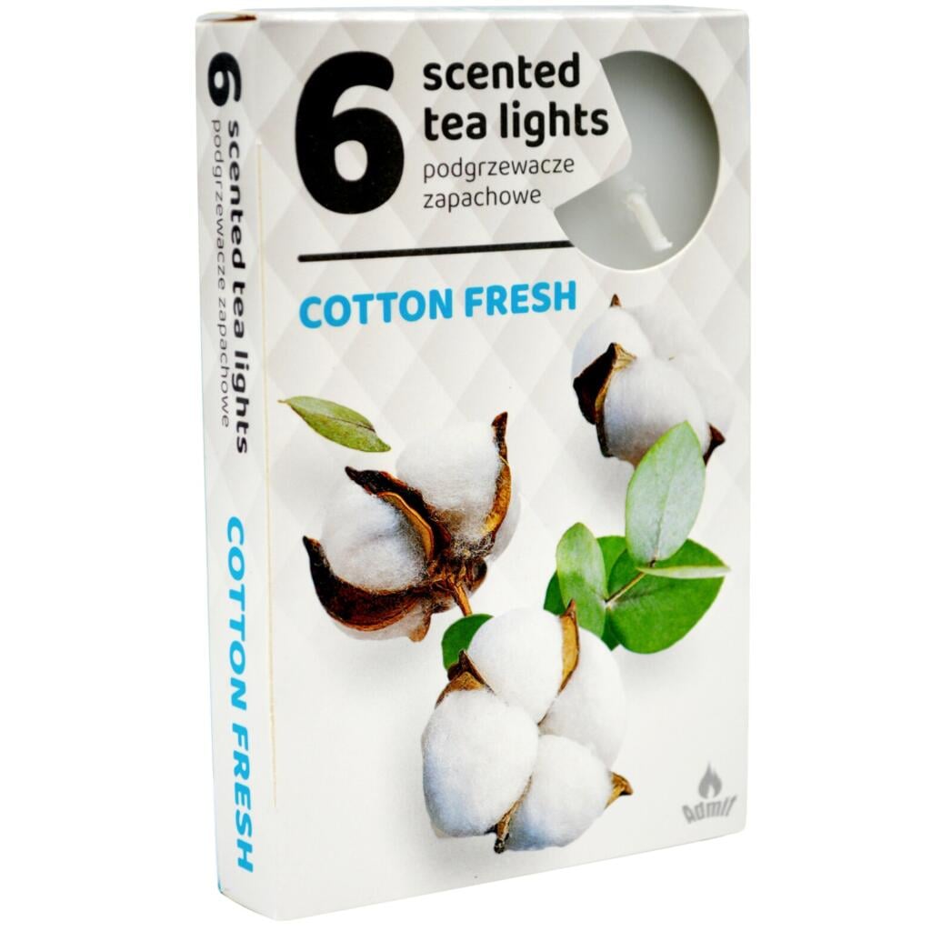 Admit Tea lights 6ks Cotton Fresh