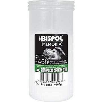 Bispol svíčka hřbitovní Memoria P165 45h 160g