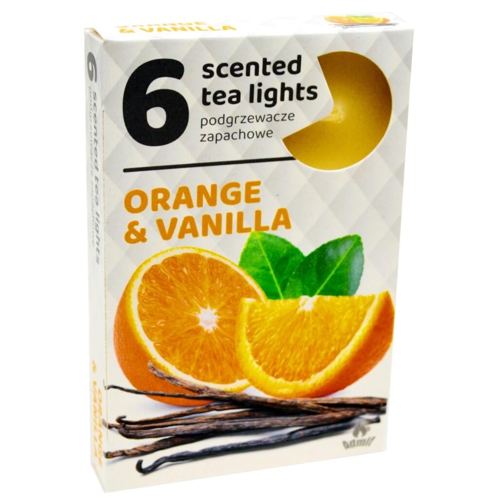 Admit Tea lights 6ks Orange & Vanilla