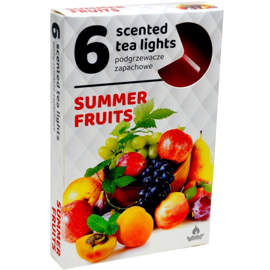 Admit Tea lights 6ks Summer Fruit