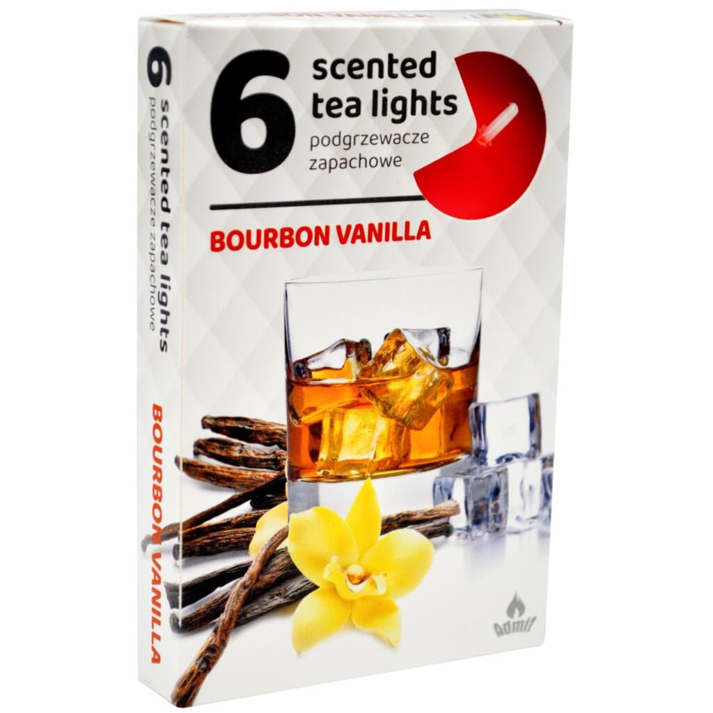 Admit Tea lights 6ks Bourbon Vanilla