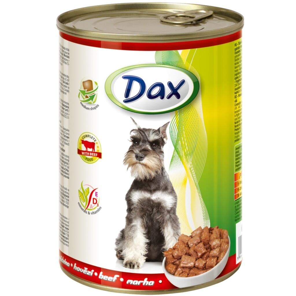 Dax kousky psi 415g hovězí