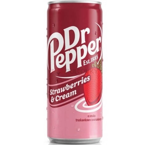 DrPepper 330ml Strawberries & Cream EU (vysoký)