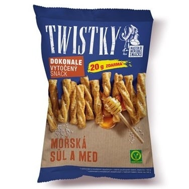 Twistky pečené & mořská sůl med 180 g