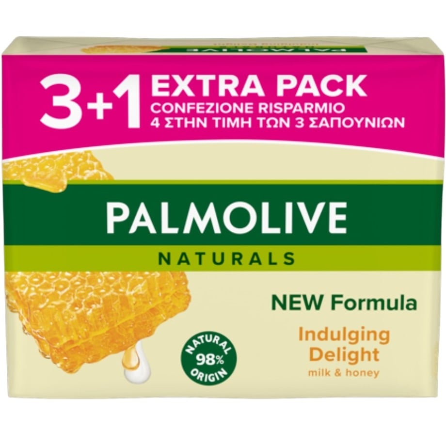 Palmolive mýdlo 90g Naturals - Indulging Delight 3+1