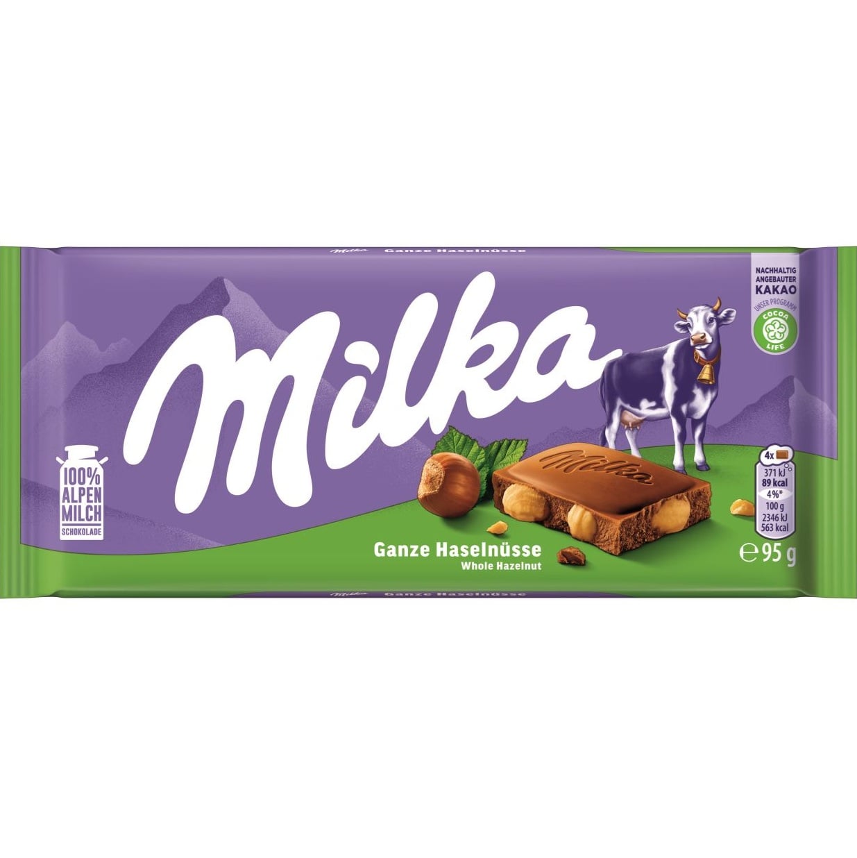 Milka Whole Hazelnut 95g