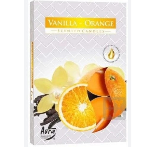 Bispol čajové svíčky 6ks Vanilla Orange