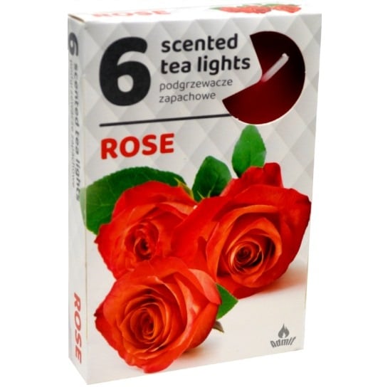 Admit Tea Lights 6ks Rose