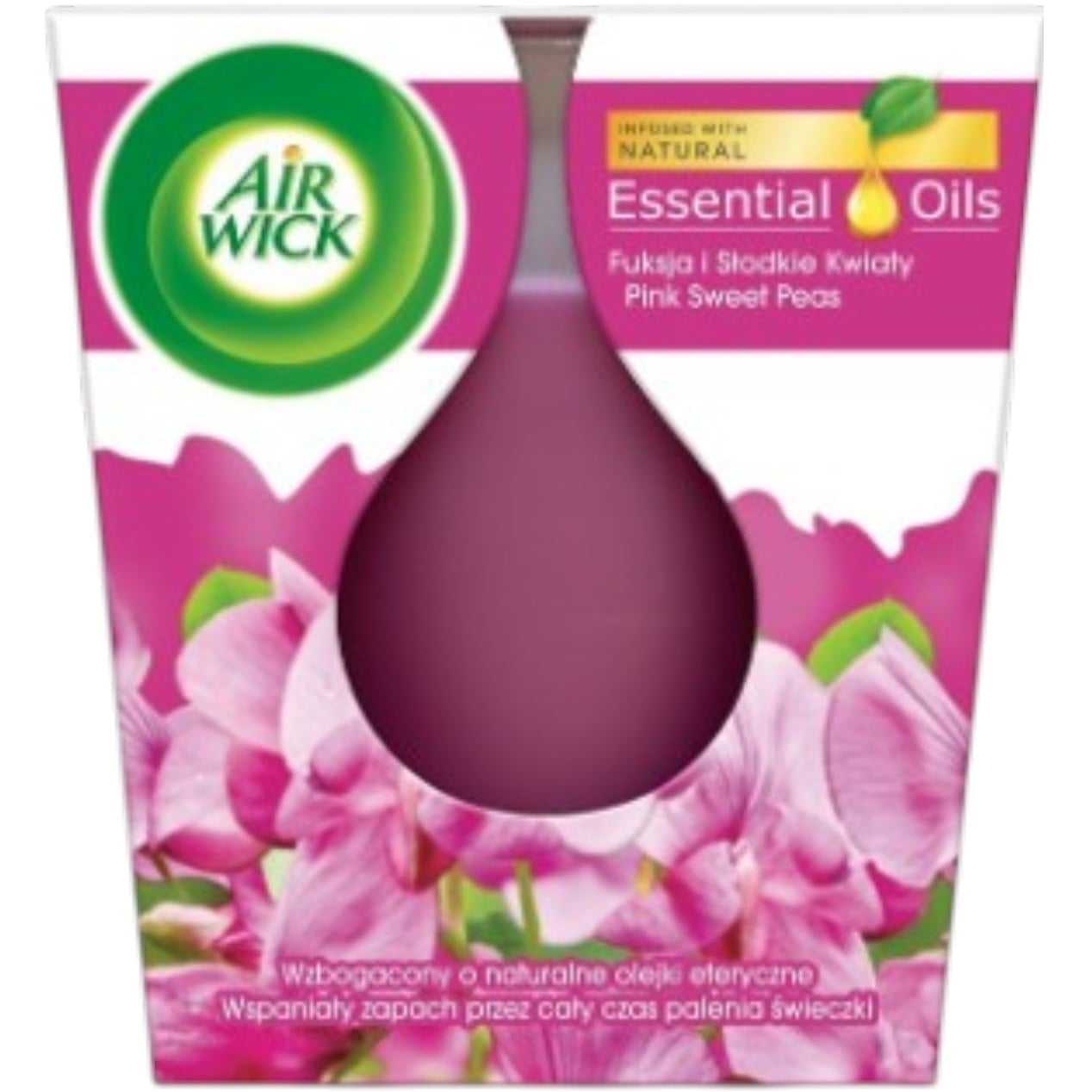 Air Wick svíčka 105g EO Infusion Sweet Pea